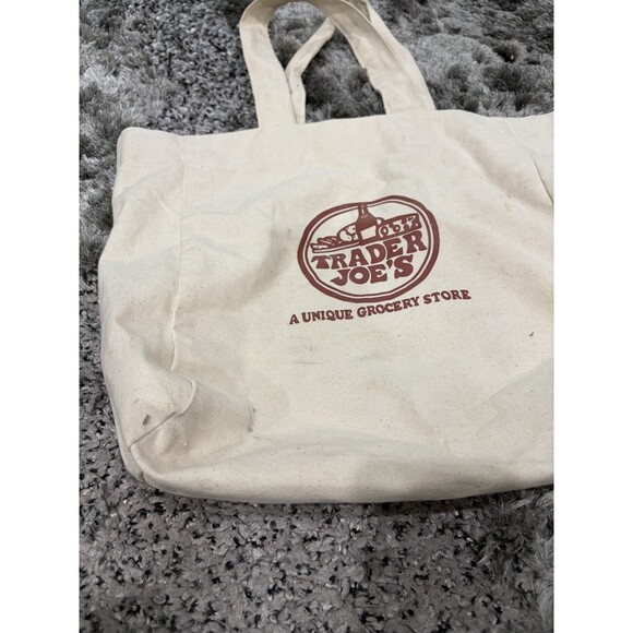 Trader Joe's Canvas Reusable Tote Bag - Picture 2 of 9